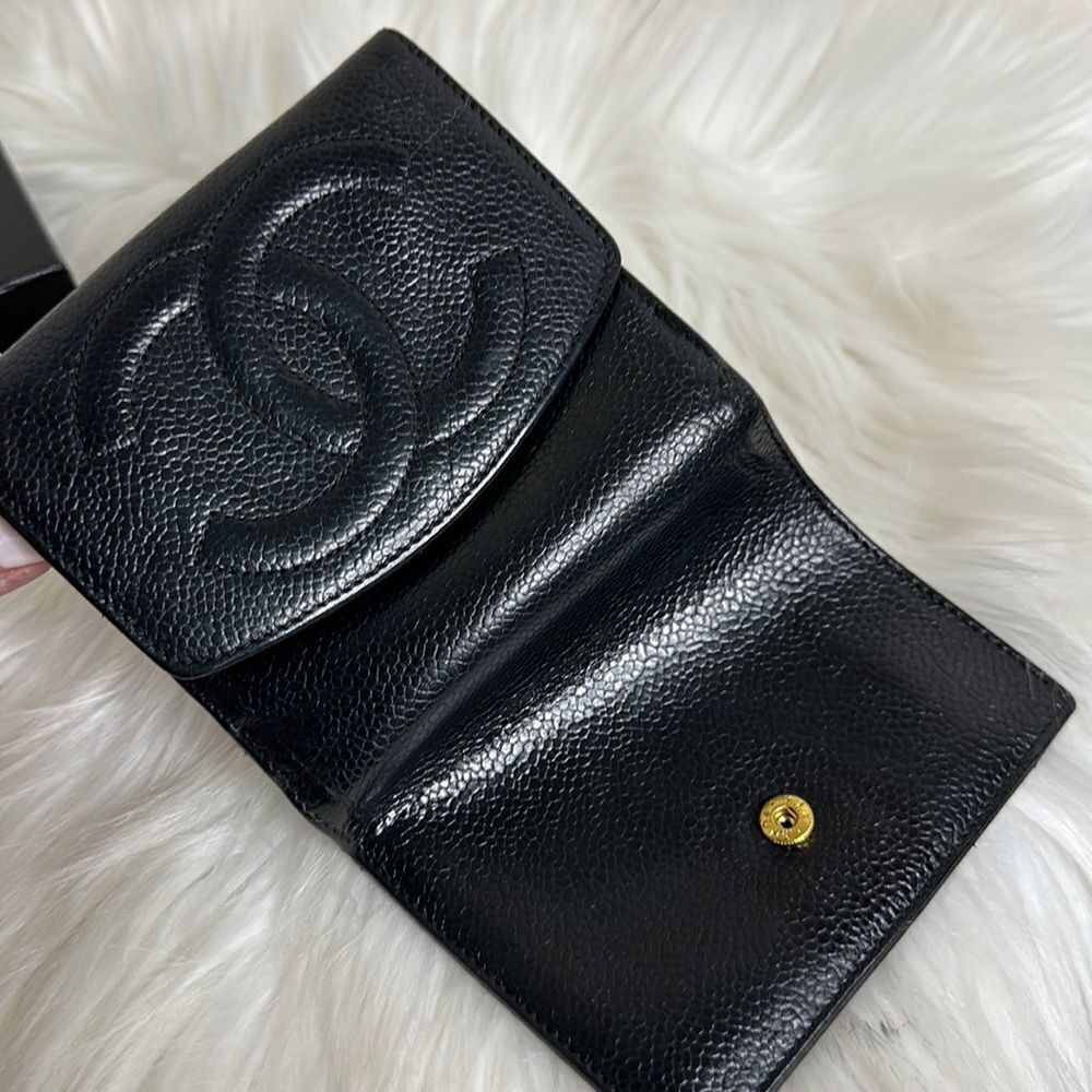 💯Authentic Chanel Caviar Short Wallet🍀 - Picture 9 of 17